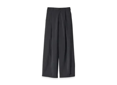 ssstein Silk/Nylon Wide Easy Trousers "Black"