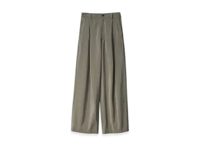 ssstein Silk/Nylon Wide Easy Trousers "Taupe"