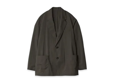 ssstein Windproof Nylon Single Breasted Jacket "Dark Khaki"