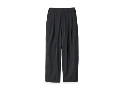 ssstein Windproof Nylon Wide Easy Trousers "Black"