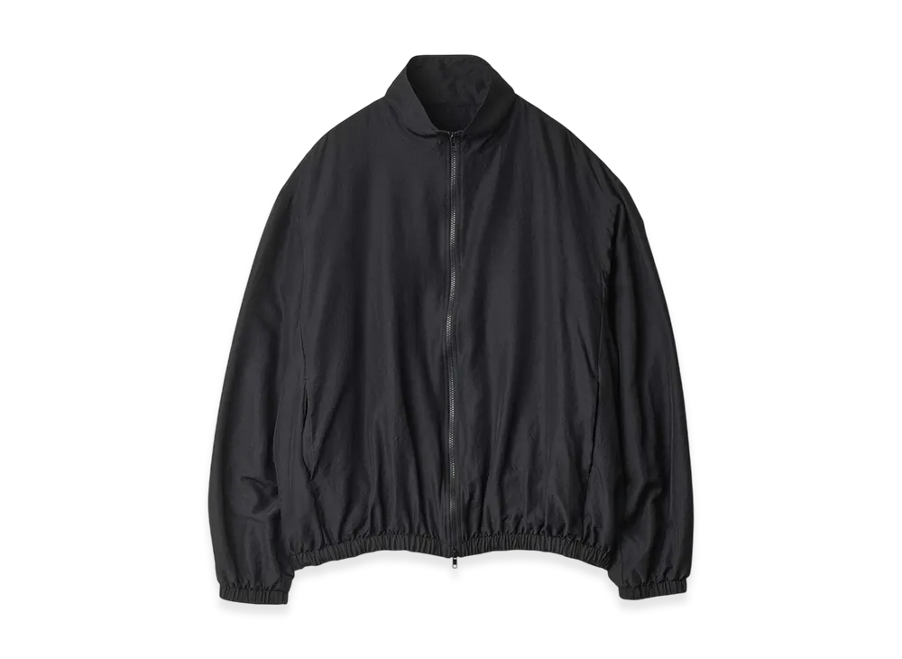 ssstein Wool/Silk Shirred Light Zip Jacket "Black"