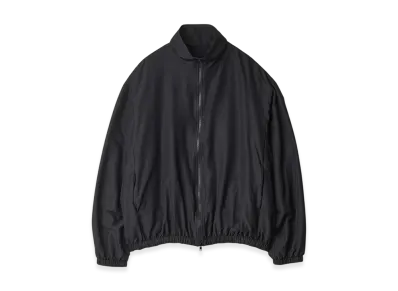 ssstein Wool/Silk Shirred Light Zip Jacket "Black"