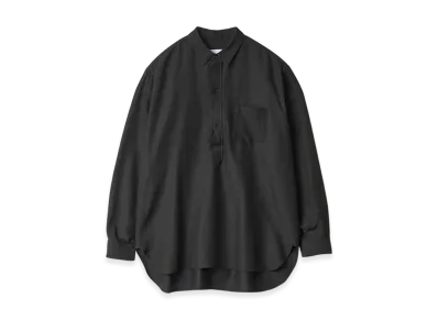 ssstein Wool/Silk Pullover Shirt "Dark Charcoal"