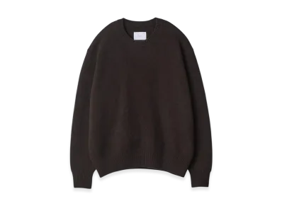 ssstein Extra Fine Wool Warm Knit Crew Neck LS "Dark Brown"