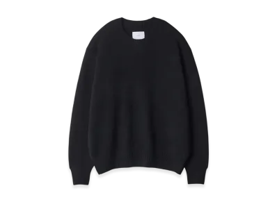 ssstein Extra Fine Wool Warm Knit Crew Neck LS "Black"