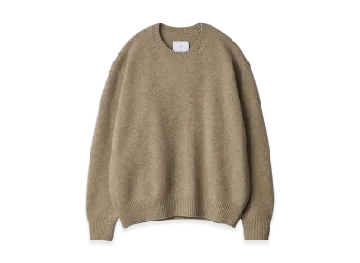 ssstein Extra Fine Wool Warm Knit Crew Neck LS "Beige"