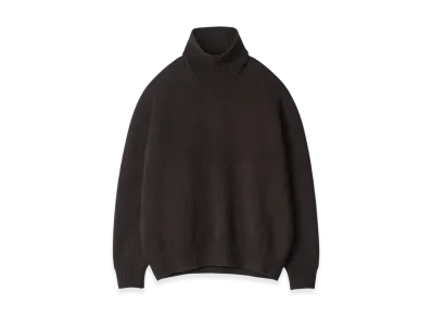 ssstein Extra Fine Wool Warm Knit Turtle Neck LS "Dark Brown"