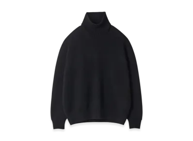 ssstein Extra Fine Wool Warm Knit Turtle Neck LS "Black"