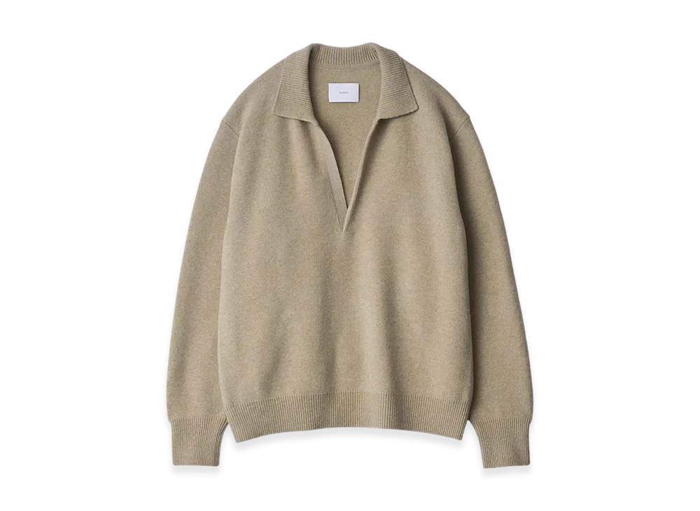 ssstein Extra Fine Wool Knit Skipper LS "L. Beige"