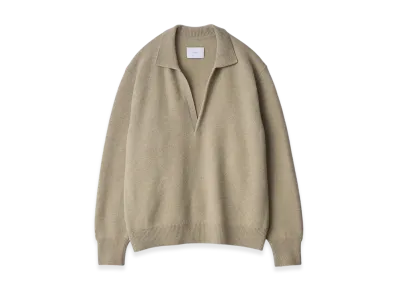 ssstein Extra Fine Wool Knit Skipper LS "L. Beige"