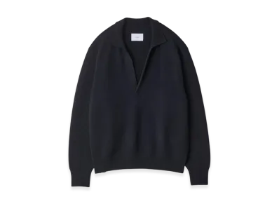 ssstein Extra Fine Wool Knit Skipper LS "Dark Navy"