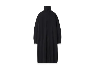 ssstein Extra Fine Wool Knit Slit One Piece "Black"