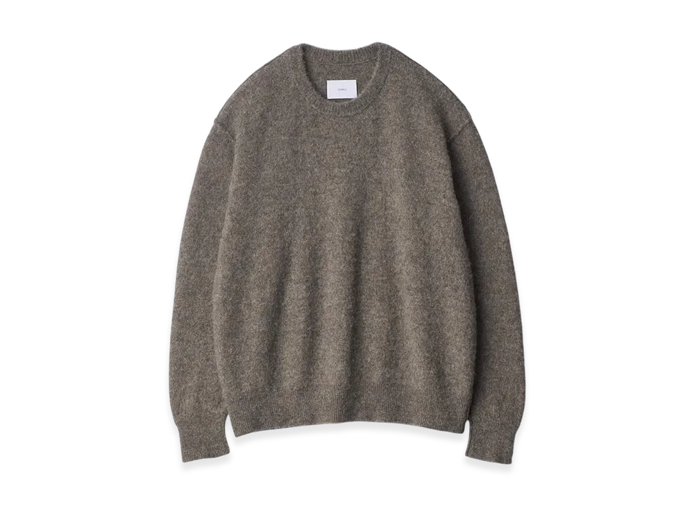 ssstein Wool/Alpaca Knit Crew Neck LS "Greige"
