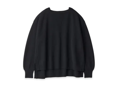 ssstein Extra Fine Wool Knit Boat Neck LS "Black"