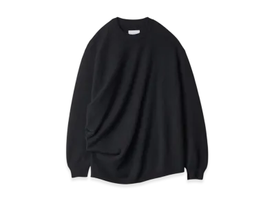 ssstein Extra Fine Wool Knit Deformed LS "Black"