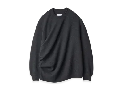 ssstein Extra Fine Wool Knit Deformed LS "Charcoal"