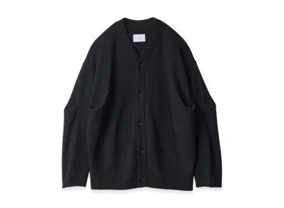 ssstein Extra Fine Wool Knit Tucked Cardigan "Black"