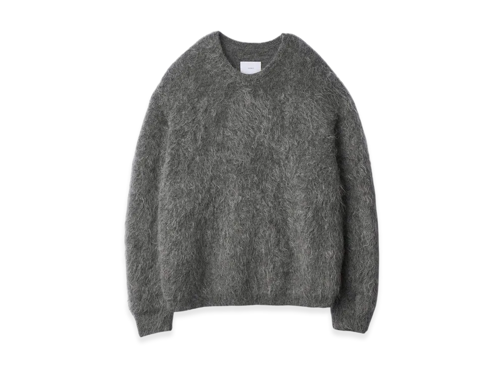 ssstein Kid Mohair Knit Crew Neck LS "Grey"