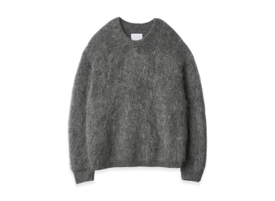 ssstein Kid Mohair Knit Crew Neck LS "Grey"