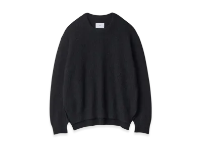 ssstein Wool/Alpaca Milled Knit Crew Neck LS "Black"