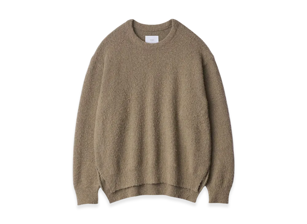 ssstein Wool/Alpaca Milled Knit Crew Neck LS "Beige"