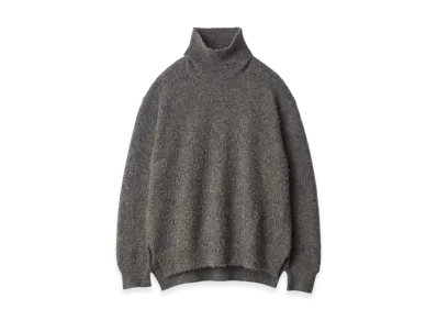 ssstein Wool/Alpaca Milled Knit Turtle Neck LS "Grey"