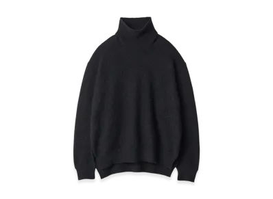 ssstein Wool/Alpaca Milled Knit Turtle Neck LS "Black"