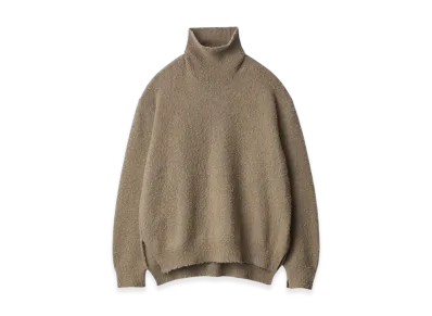 ssstein Wool/Alpaca Milled Knit Turtle Neck LS "Beige"
