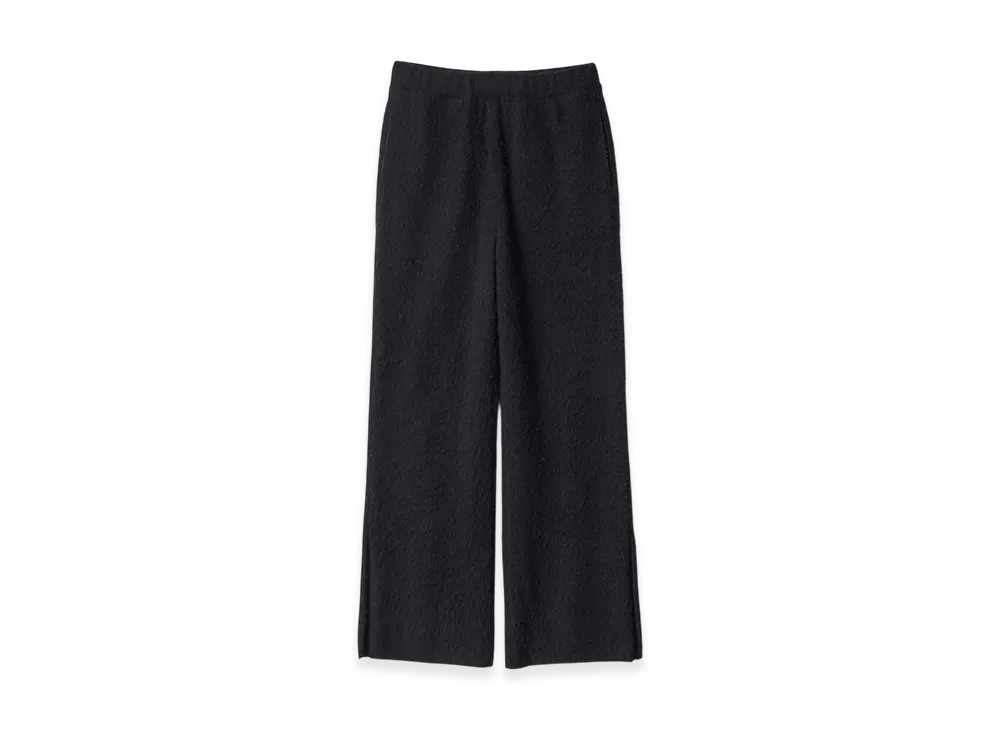 ssstein Wool/Alpaca Milled Knit Easy Trousers "Black"
