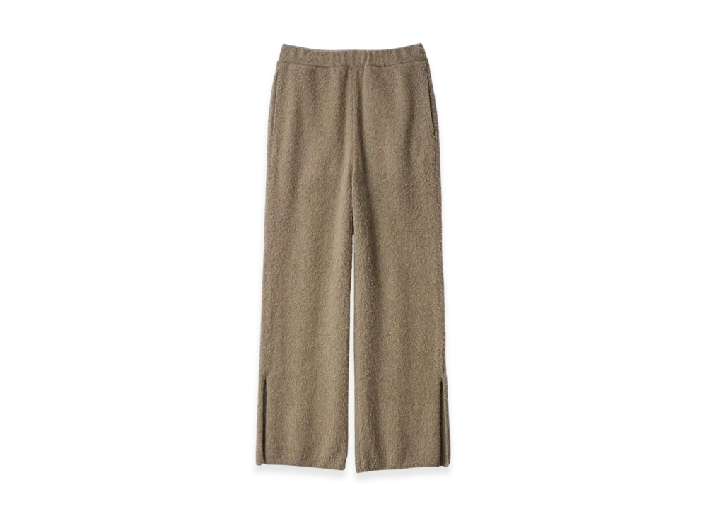 ssstein Wool/Alpaca Milled Knit Easy Trousers "Beige"