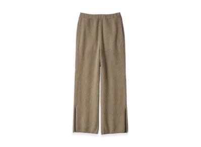 ssstein Wool/Alpaca Milled Knit Easy Trousers "Beige"