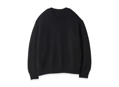 ssstein Cashmere/Sable Tweed Knit Crew Neck LS "Black"