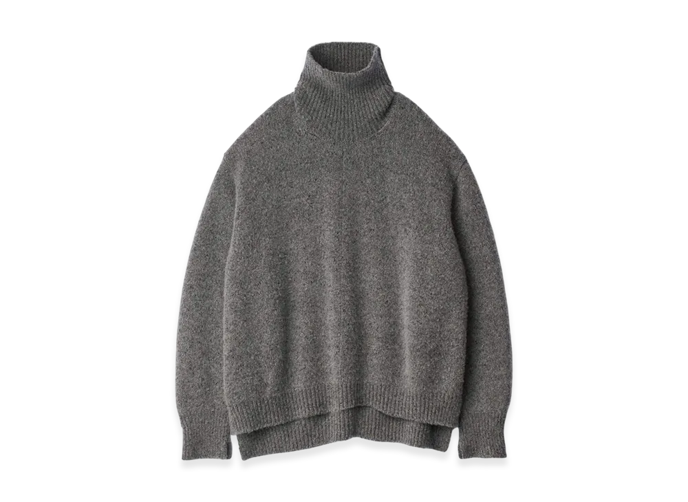 ssstein Cashmere/Sable Tweed Knit Turtle Neck LS "Grey"