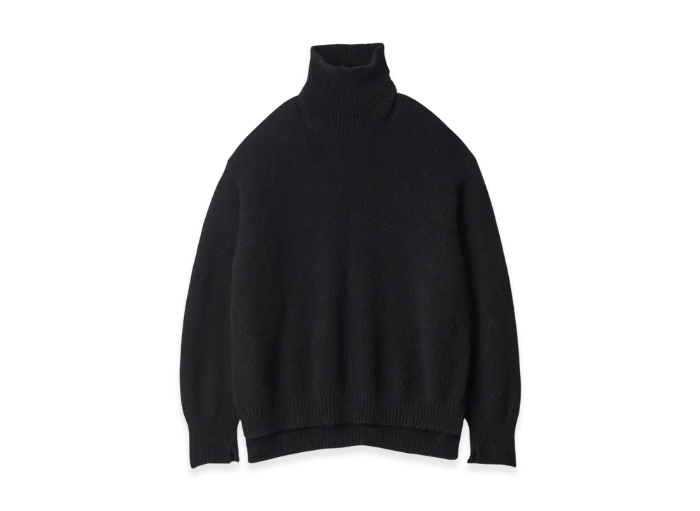 ssstein Cashmere/Sable Tweed Knit Turtle Neck LS "Black"