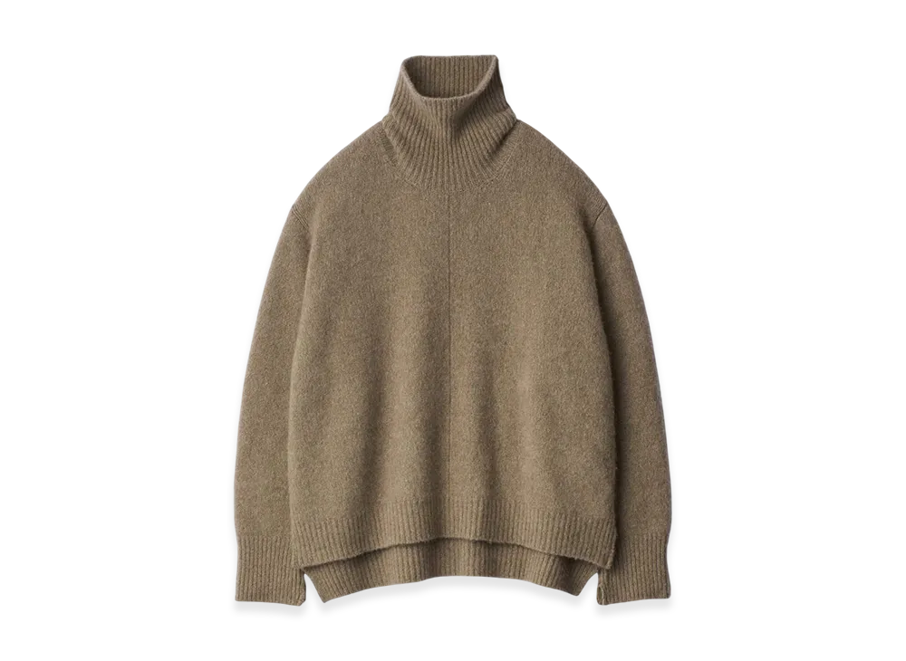ssstein Cashmere/Sable Tweed Knit Turtle Neck LS "Beige"