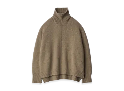 ssstein Cashmere/Sable Tweed Knit Turtle Neck LS "Beige"