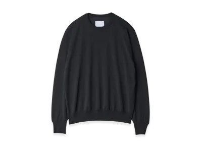 ssstein Wool/Silk Knit Crew Neck LS "Dark Navy"