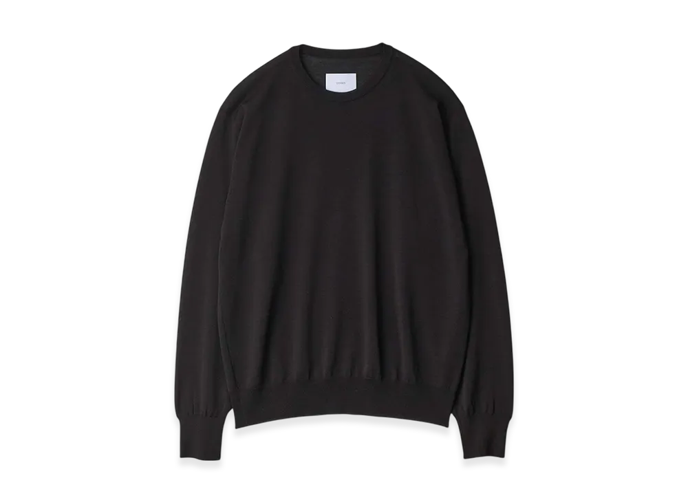 ssstein Wool/Silk Knit Crew Neck LS "Black"