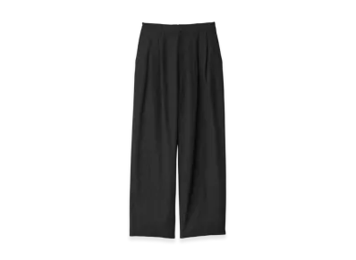 ssstein Rayon/Linen Wide Easy Trousers "Black"