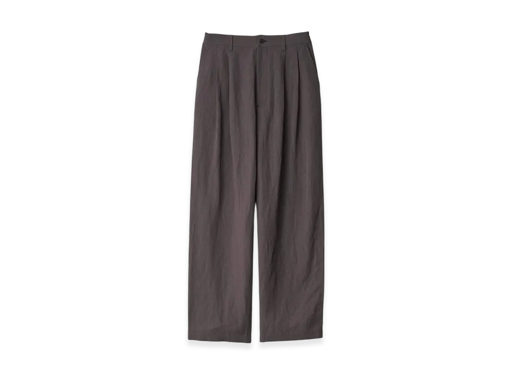 ssstein Rayon/Linen Wide Easy Trousers "Charcoal"