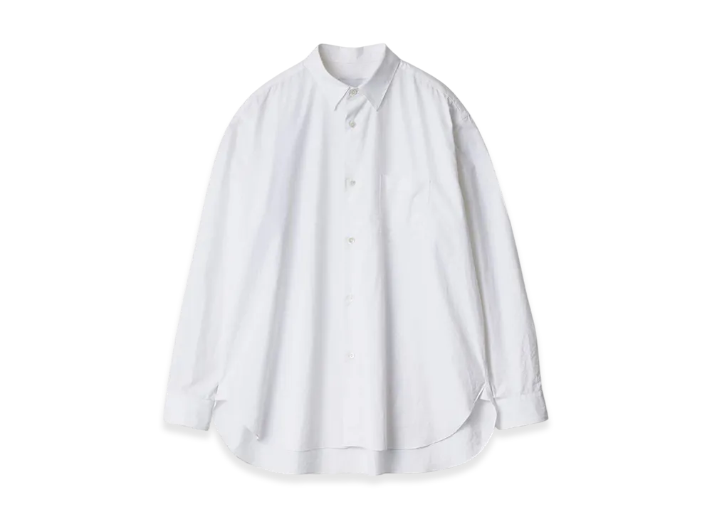 ssstein Suvin Cotton Oversized Regular Collar Shirt "Off White"