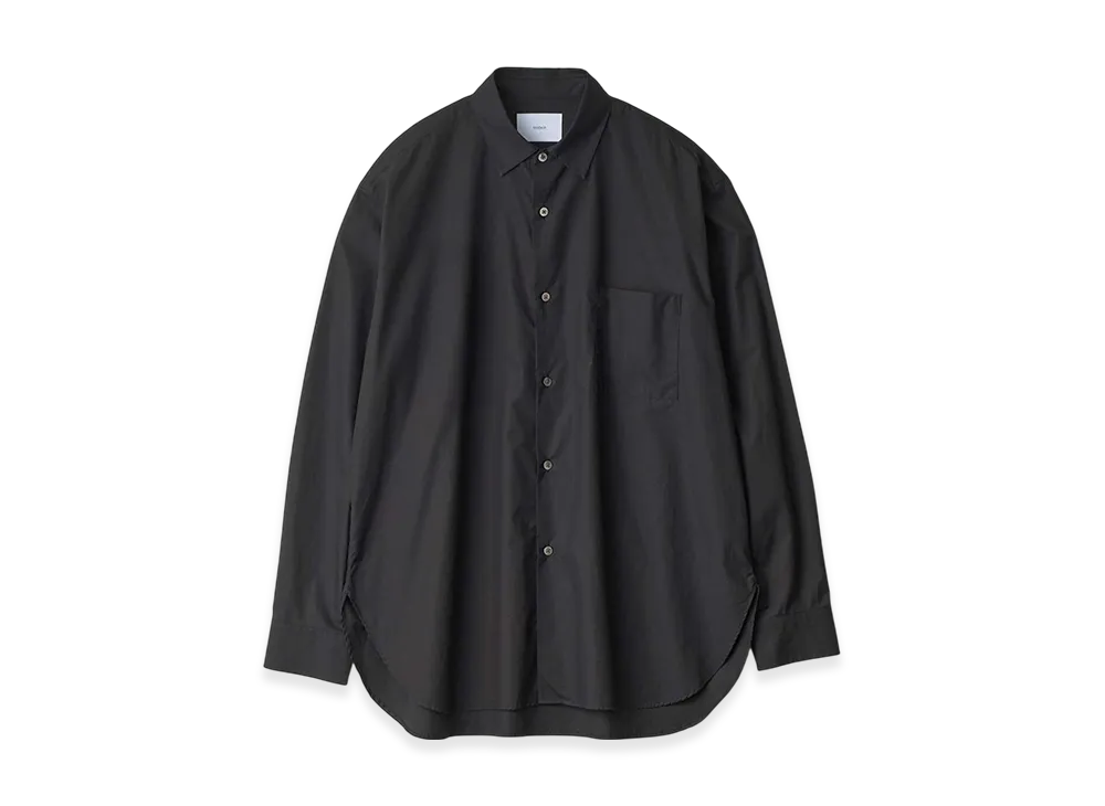 ssstein Suvin Cotton Oversized Down Pat Shirt "Black"
