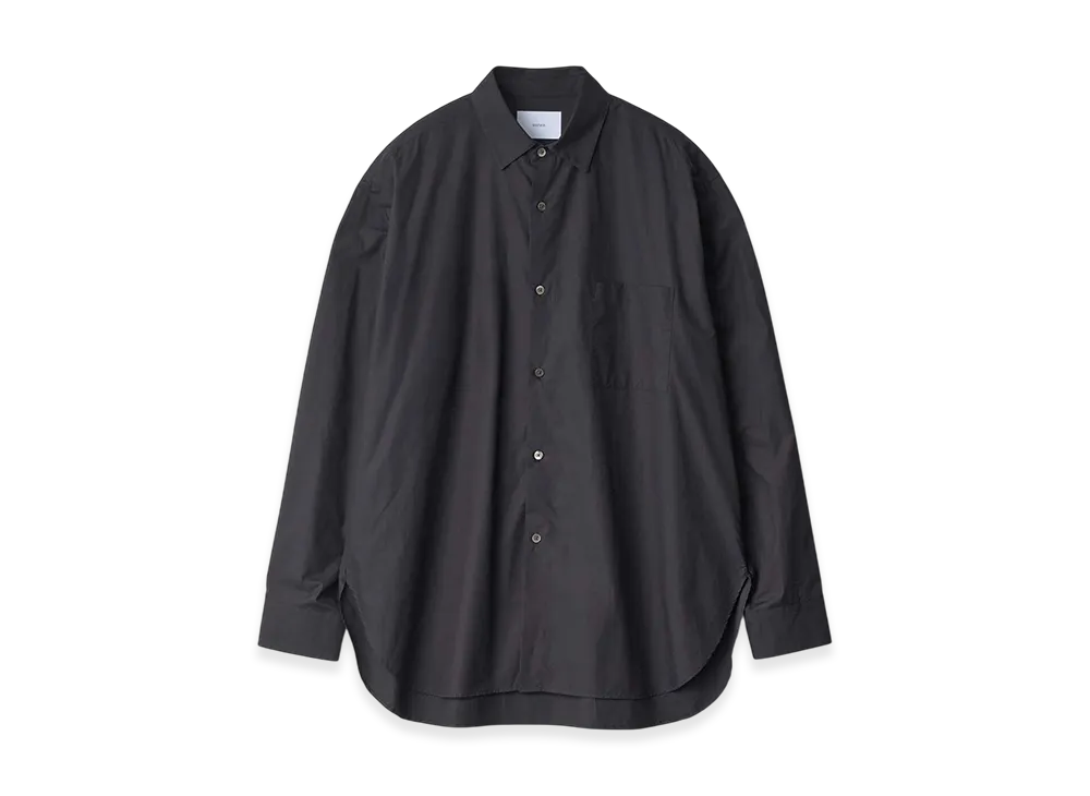 ssstein Suvin Cotton Oversized Down Pat Shirt "Dark Charcoal"