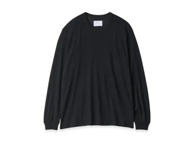 ssstein Fine Wool Oversized Long Sleeve Tee "Black"