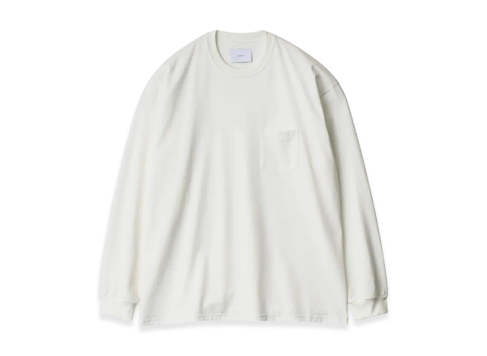 ssstein Oversized Long Sleeve Pocket Tee "White"