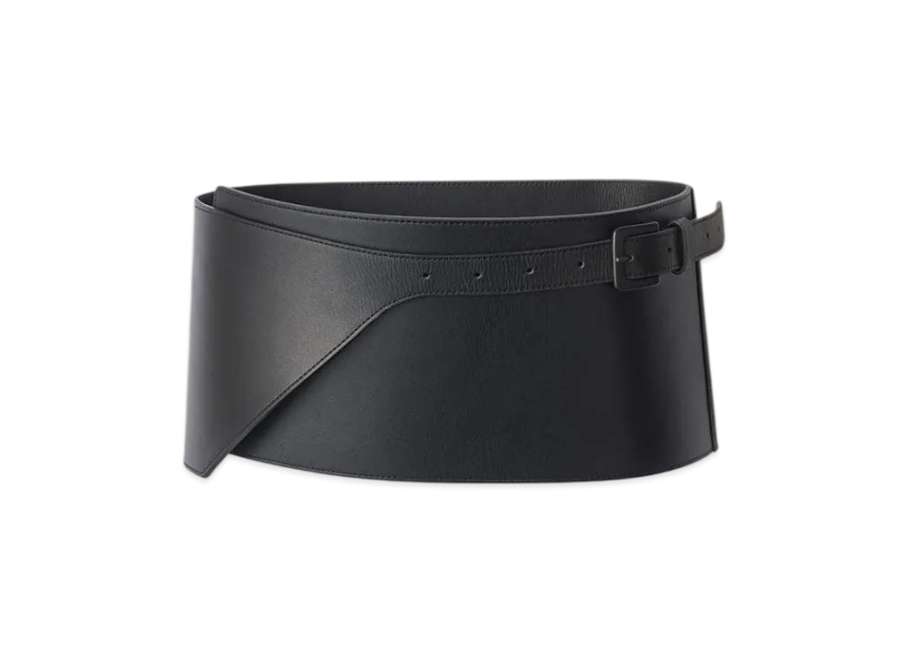 ssstein Leather Wide Corset Belt "Black"
