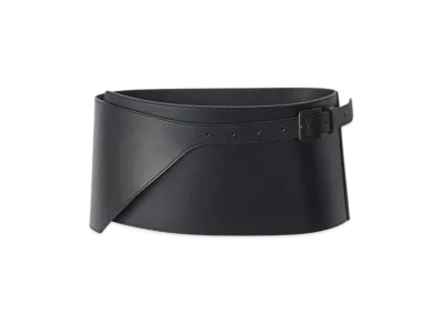 ssstein Leather Wide Corset Belt "Black"