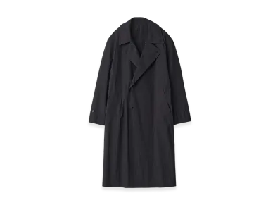 ssstein Windproof Nylon Double Breasted Coat "Black"
