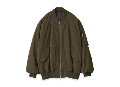 ssstein Windproof Nylon Oversized Flight Jacket "Military Khaki"