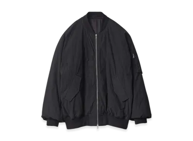 ssstein Windproof Nylon Oversized Flight Jacket "Black"